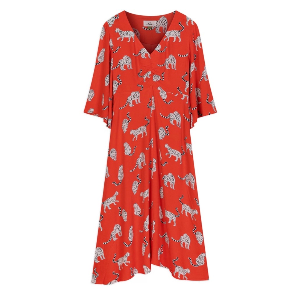 Anorak Snow Leopard Maxi Dress